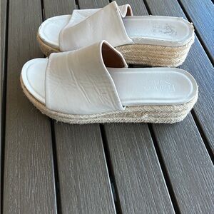 Franco Sarto Women's Tan Espadrille Slides